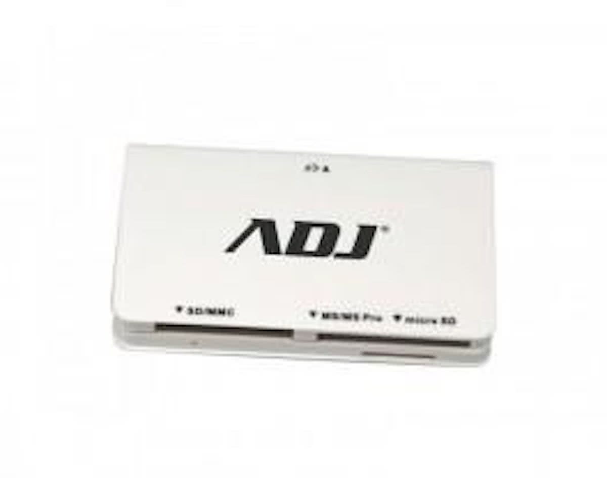 ADJ 141-00014 Externe Card Reader ADJ CR804 for Mobile Phone [MicroUSB SD/CF/MS White]